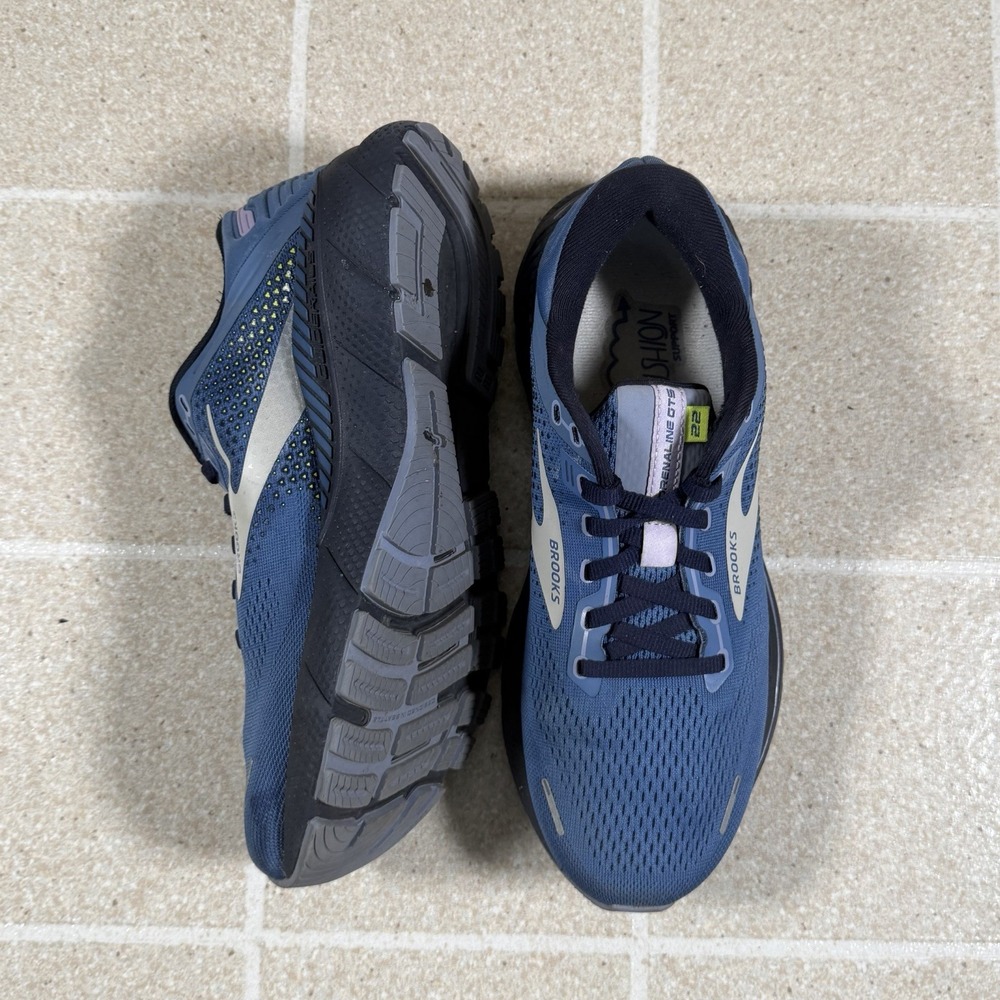 Brooks Adrenaline GTS 22 Running Shoes #1203531B467 Blue/Gray/Black Women Sz 9 - Picture 4 of 8
